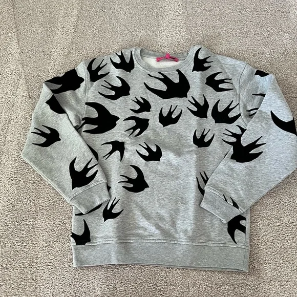 Alexander McQueen Grey Swallows Sweatshirt - Picture 6 of 10